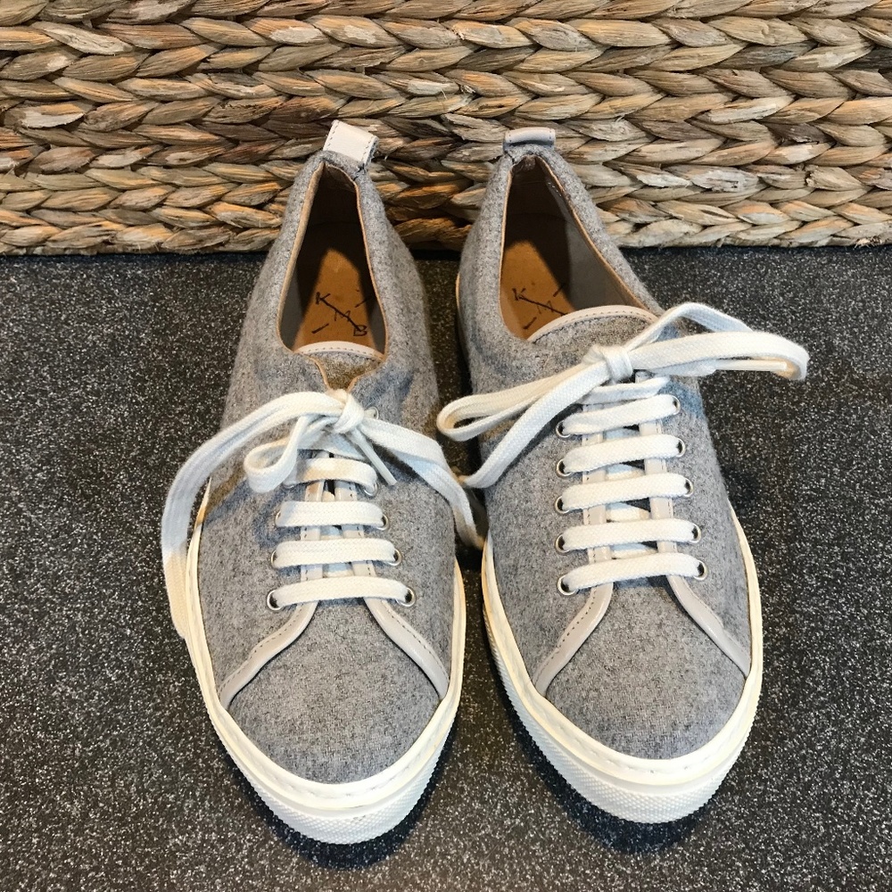 KMB Gray Textile Sneaker / Shoes